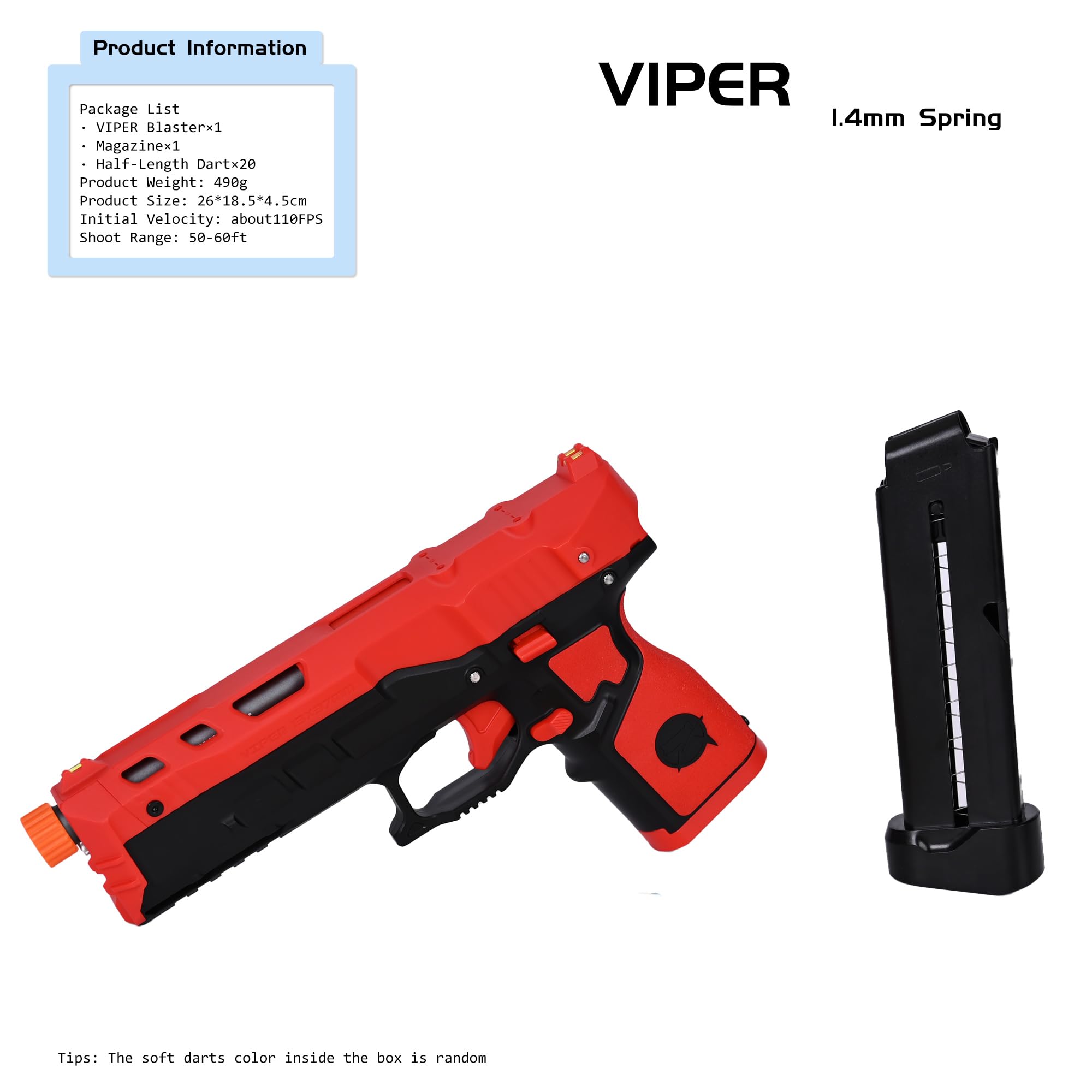 Amazon.com: OIMIO Zhenweiqi Viper Blaster, ZWQ S200S Half Length